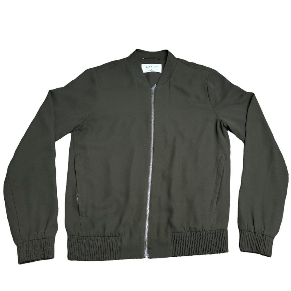 Aritzia Babaton Gilroy Thin Bomber Jacket Size S in Olive Green